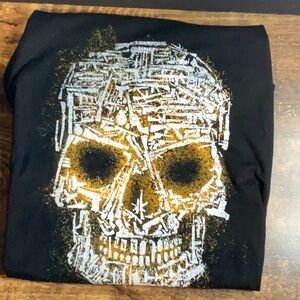 Grunt Style Club  Gun Skull Black T-shirt Women's Size 2XL